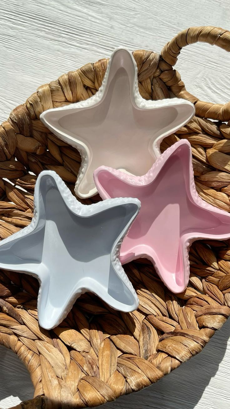 Starfish Concrete Trinket Tray- Coastal Home Decor
