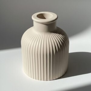 Ribbed Vase